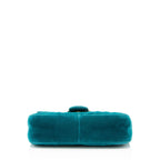 Gucci Matelasse Velvet GG Marmont Small Flap Bag
