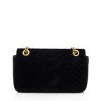 Gucci Matelasse Velvet GG Marmont Small Flap Shoulder Bag (SHF-cGU4RL)