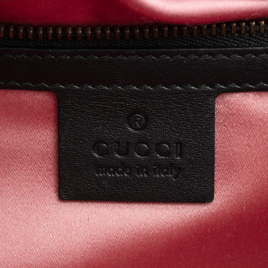 Gucci Matelasse Velvet GG Marmont Small Flap Shoulder Bag (SHF-cGU4RL)