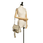 Gucci Medium Bamboo Daily Flap Leather Crossbody Bag (SHG-34409)