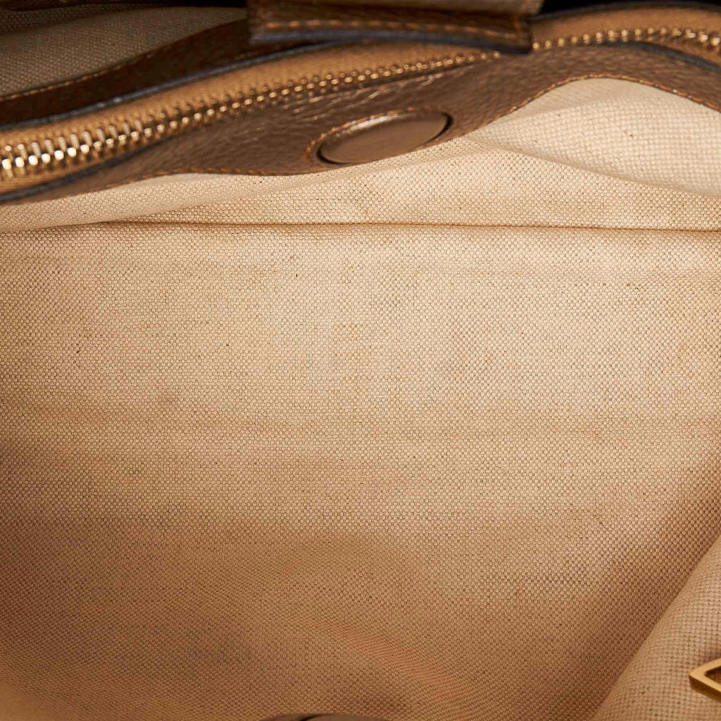 Gucci Medium Bamboo Shopper Leather Satchel (SHG-32499)