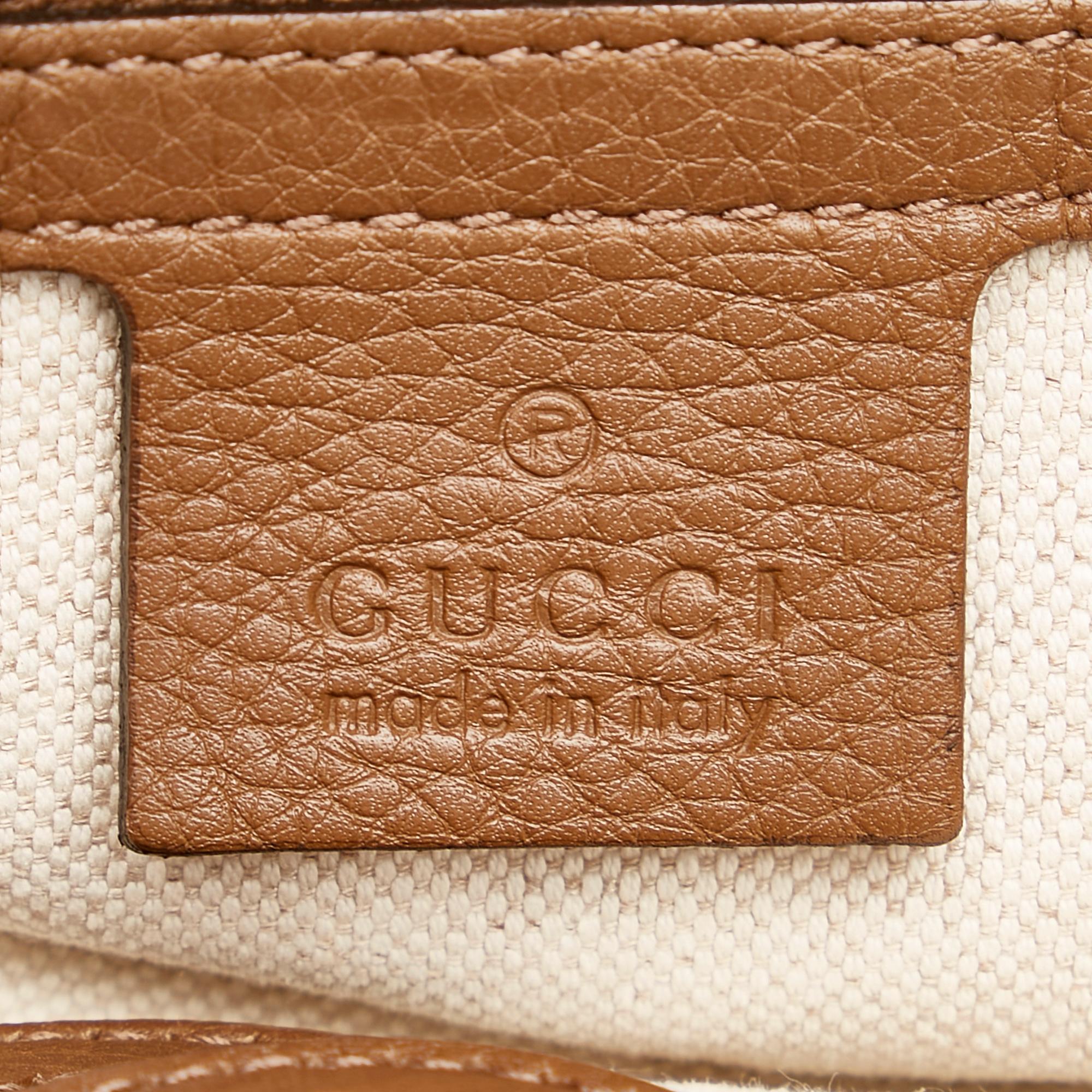 Gucci Medium Bamboo Shopper Leather Satchel (SHG-34935)