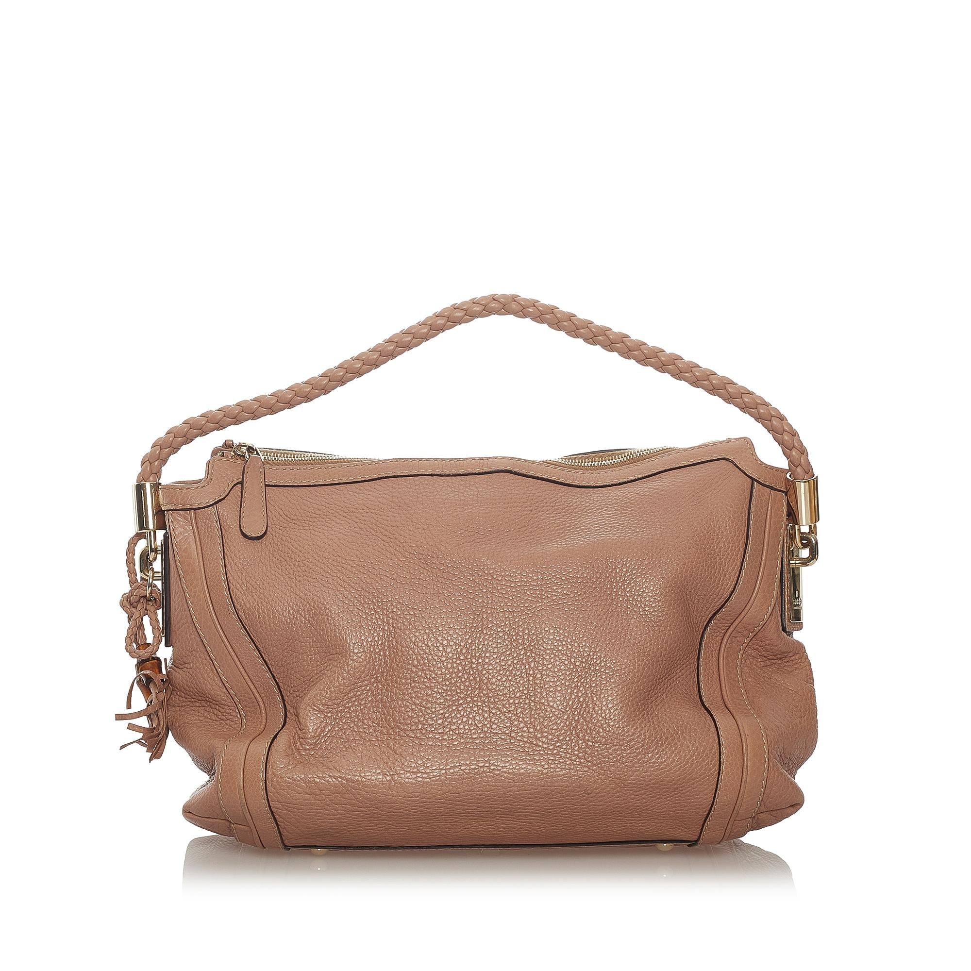 Gucci Medium Bella Leather Hobo (SHG-OWN4vl)