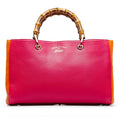 Gucci Medium Bicolor Bamboo Shopper (SHG-Sv82lq)