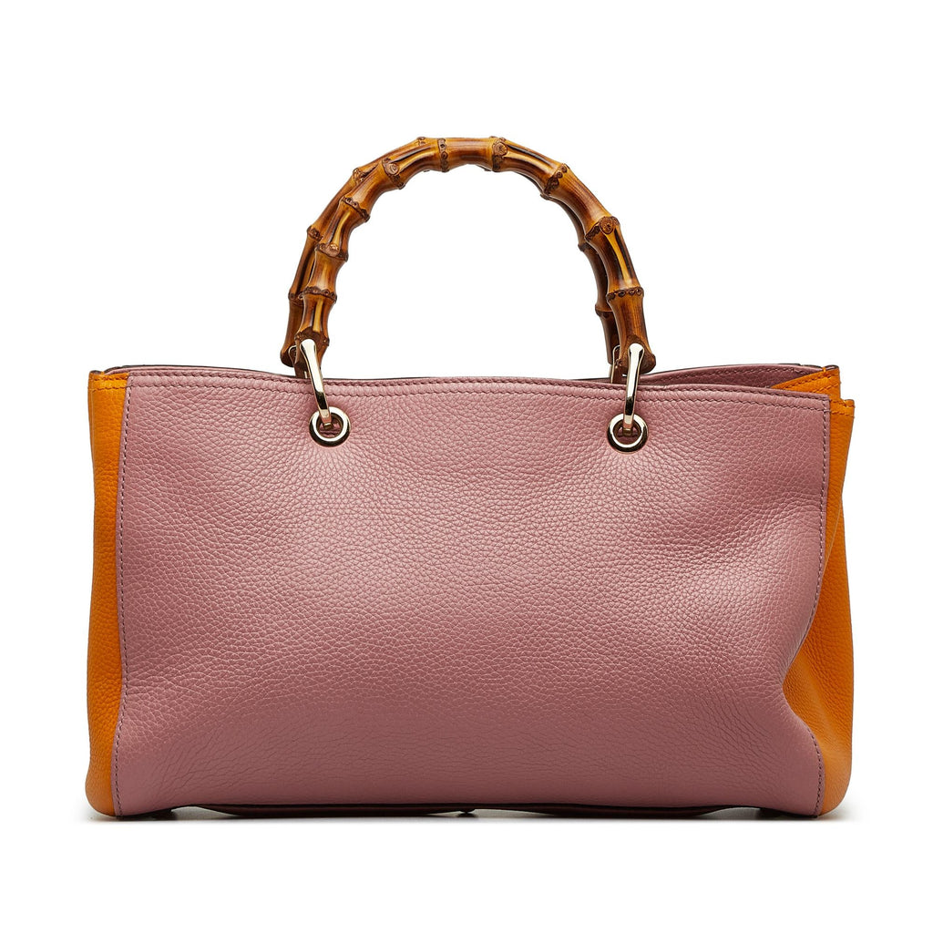 Gucci Medium Bicolor Bamboo Shopper (SHG-JKIO4B)