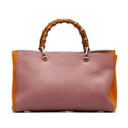 Gucci Medium Bicolor Bamboo Shopper (SHG-JKIO4B)