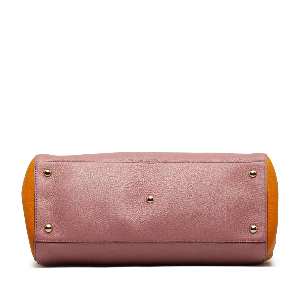 Gucci Medium Bicolor Bamboo Shopper (SHG-JKIO4B)