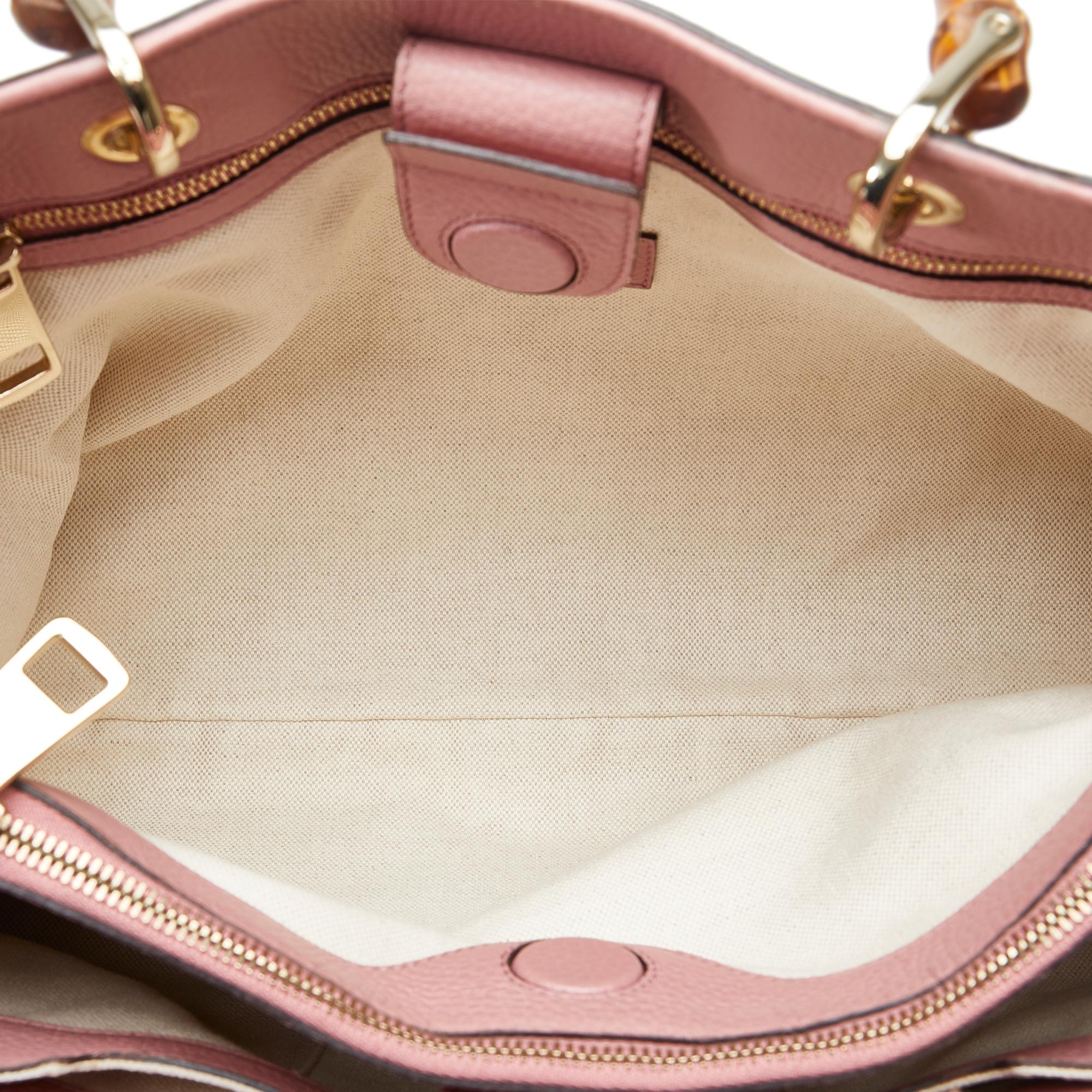 Gucci Medium Bicolor Bamboo Shopper (SHG-JKIO4B)