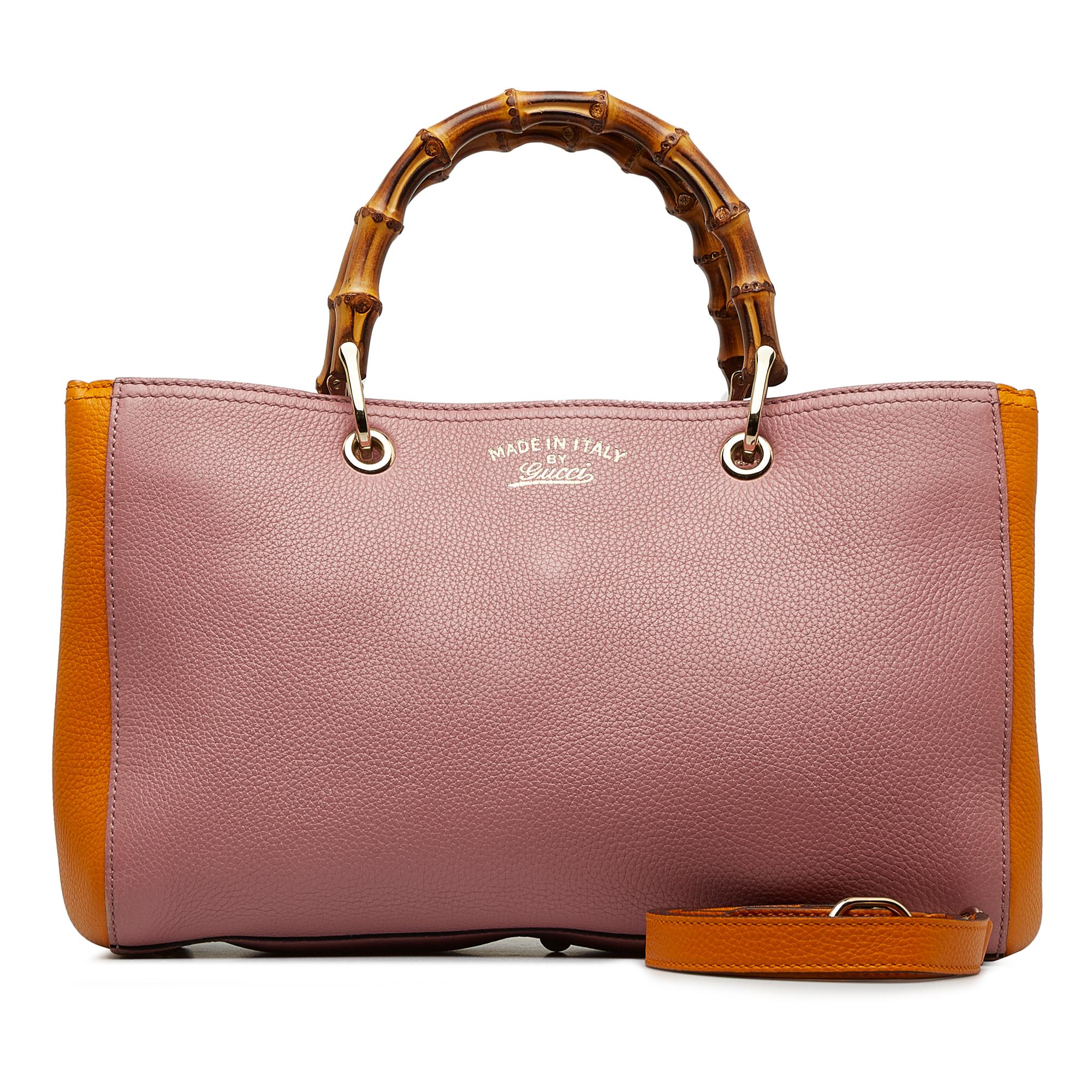 Gucci Medium Bicolor Bamboo Shopper (SHG-JKIO4B)