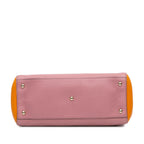 Gucci Medium Bicolor Calfskin Bamboo Shopper Satchel