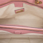 Gucci Medium Bicolor Calfskin Bamboo Shopper Satchel