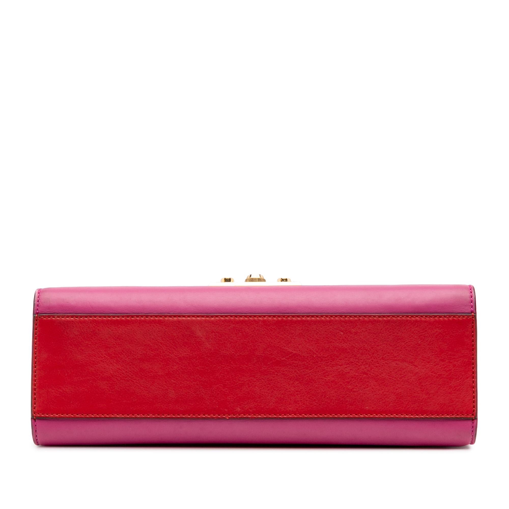 Gucci Medium Bicolor Leather Padlock Shoulder Bag