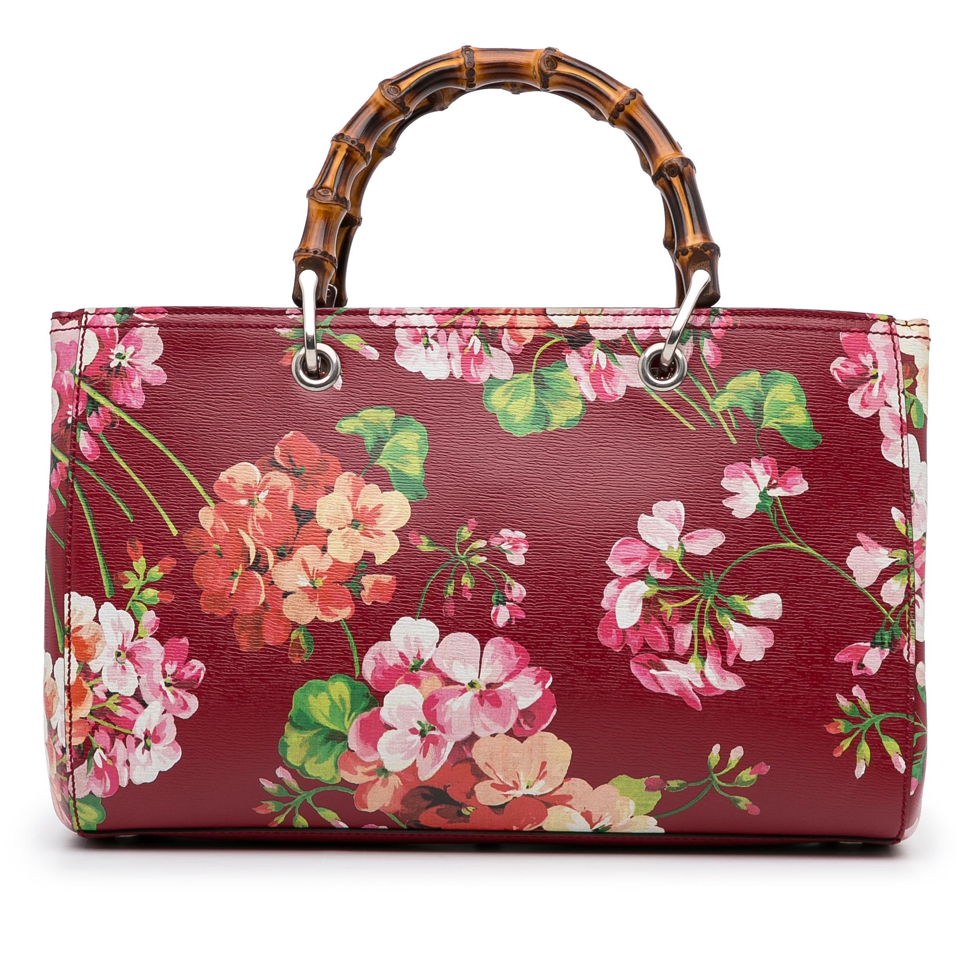 Gucci Medium Blooms Bamboo Shopper (SHG-iYBrtB)