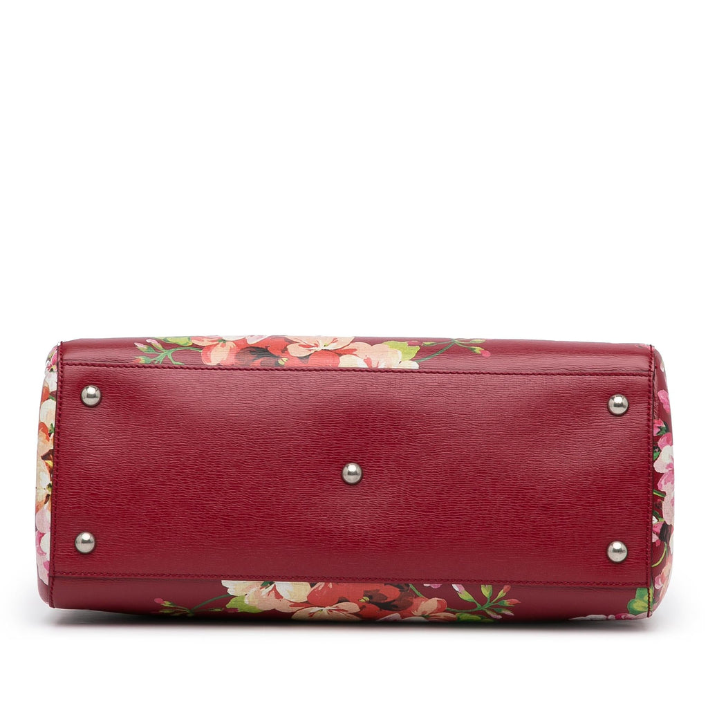 Gucci Medium Blooms Bamboo Shopper (SHG-iYBrtB)