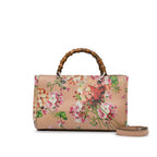 Gucci Medium Blooms Bamboo Shopper (SHG-7mrClL)