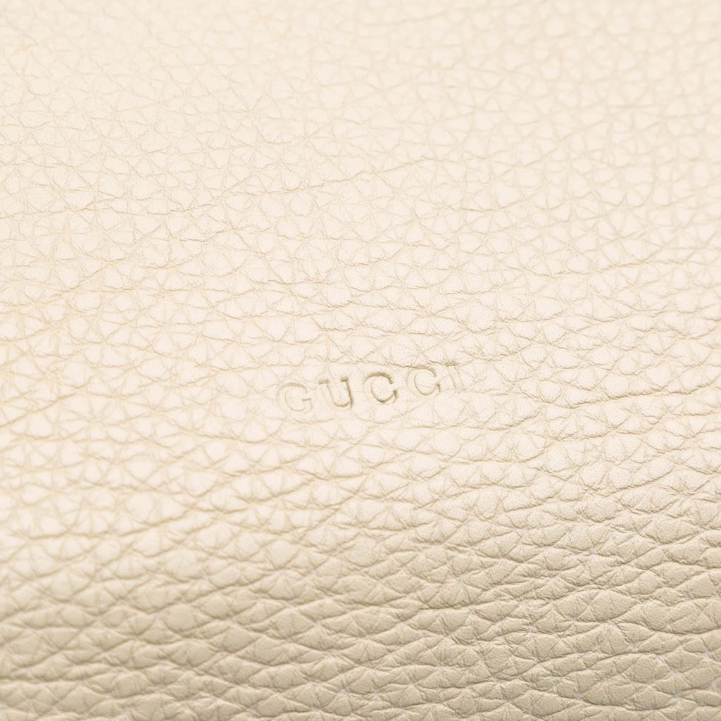 Gucci Medium Calfskin Bamboo Daily Shopper Satchel