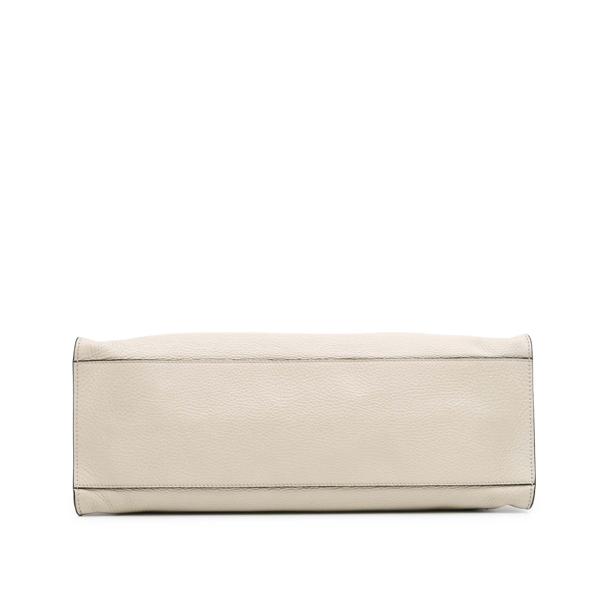 Gucci Medium Calfskin Bamboo Daily Shopper Satchel