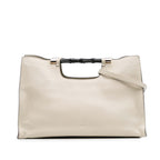 Gucci Medium Calfskin Bamboo Daily Shopper Satchel