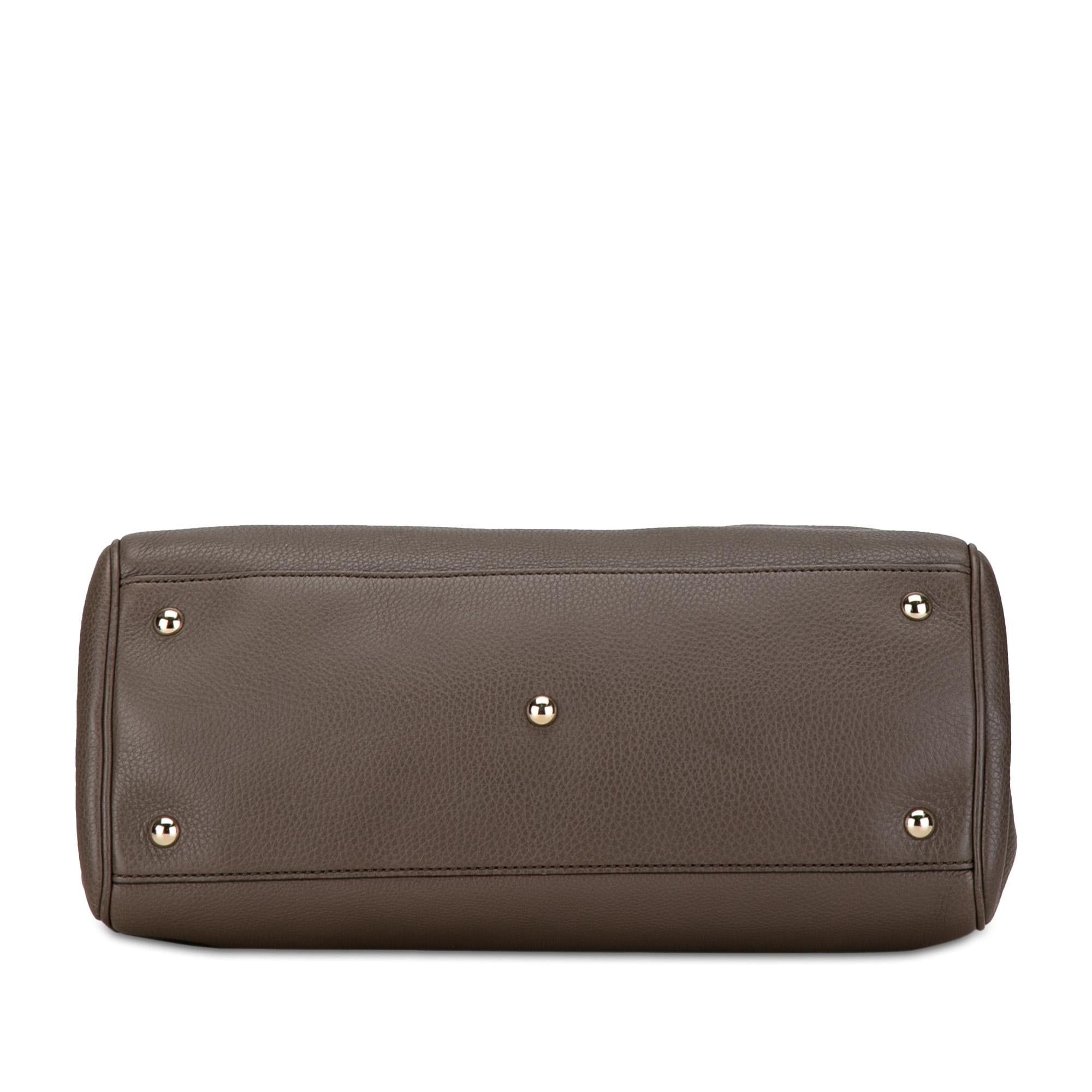 Gucci Medium Calfskin Bamboo Shopper Satchel (SHG-N0vdQS)
