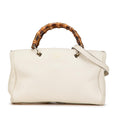 Gucci Medium Calfskin Bamboo Shopper Satchel (SHG-W4g9o3)