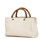 Gucci Medium Calfskin Bamboo Shopper Satchel (SHG-W4g9o3)