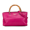 Gucci Medium Calfskin Bamboo Shopper Satchel (SHG-BUwDqc)