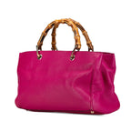 Gucci Medium Calfskin Bamboo Shopper Satchel (SHG-BUwDqc)