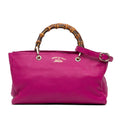 Gucci Medium Calfskin Bamboo Shopper Satchel