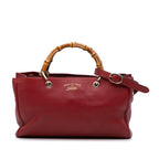 Gucci Medium Calfskin Bamboo Shopper Satchel