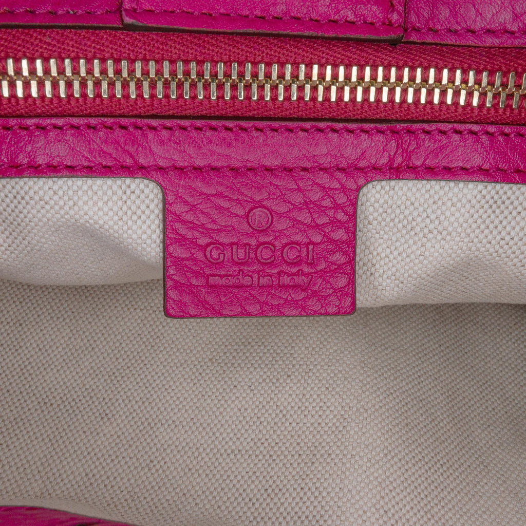 Gucci Medium Calfskin Bamboo Shopper Satchel