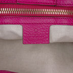 Gucci Medium Calfskin Bamboo Shopper Satchel
