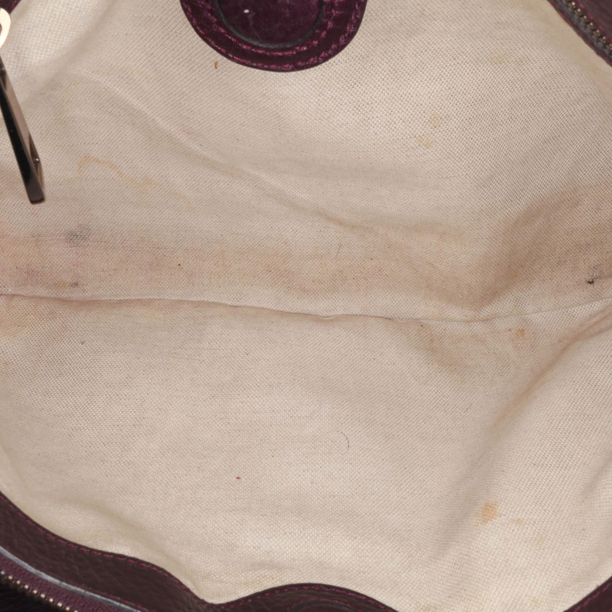 Gucci Medium Calfskin Bamboo Shopper Satchel
