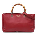 Gucci Medium Calfskin Bamboo Shopper Satchel
