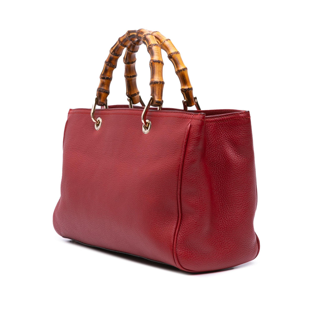 Gucci Medium Calfskin Bamboo Shopper Satchel