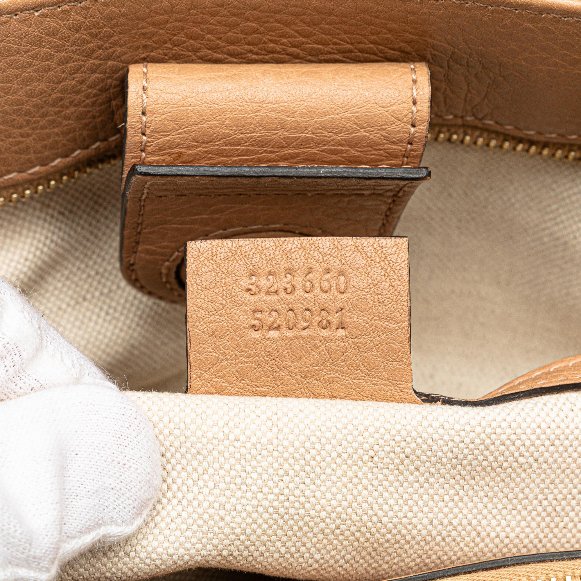 Gucci Medium Calfskin Bamboo Shopper Satchel