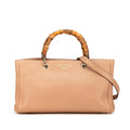 Gucci Medium Calfskin Bamboo Shopper Satchel