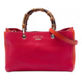 Gucci Medium Calfskin Bamboo Shopper Satchel