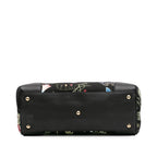 Gucci Medium Canvas Bamboo Shopper Flora Knight Satchel