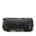 Gucci Medium Canvas Bamboo Shopper Flora Knight Satchel