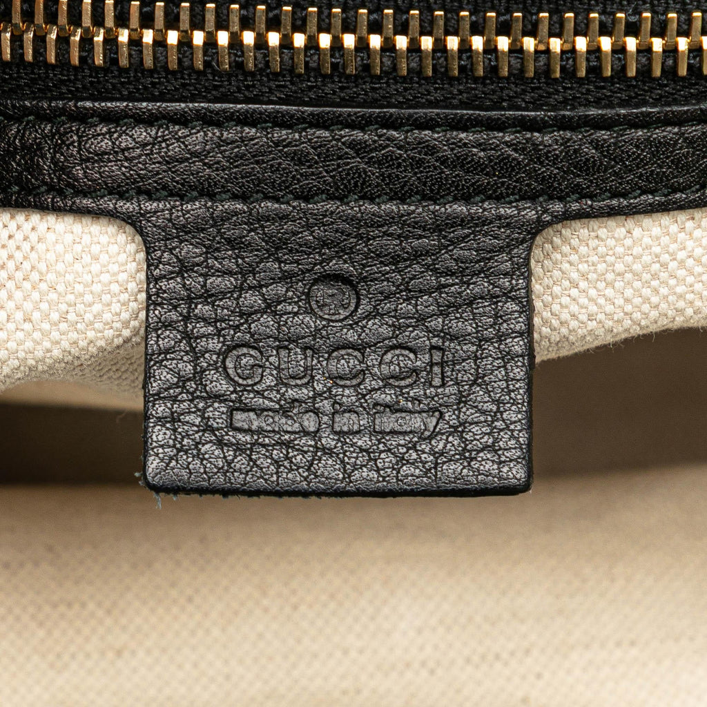 Gucci Medium Canvas Bamboo Shopper Flora Knight Satchel