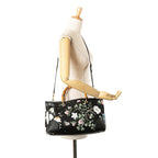 Gucci Medium Canvas Bamboo Shopper Flora Knight Satchel