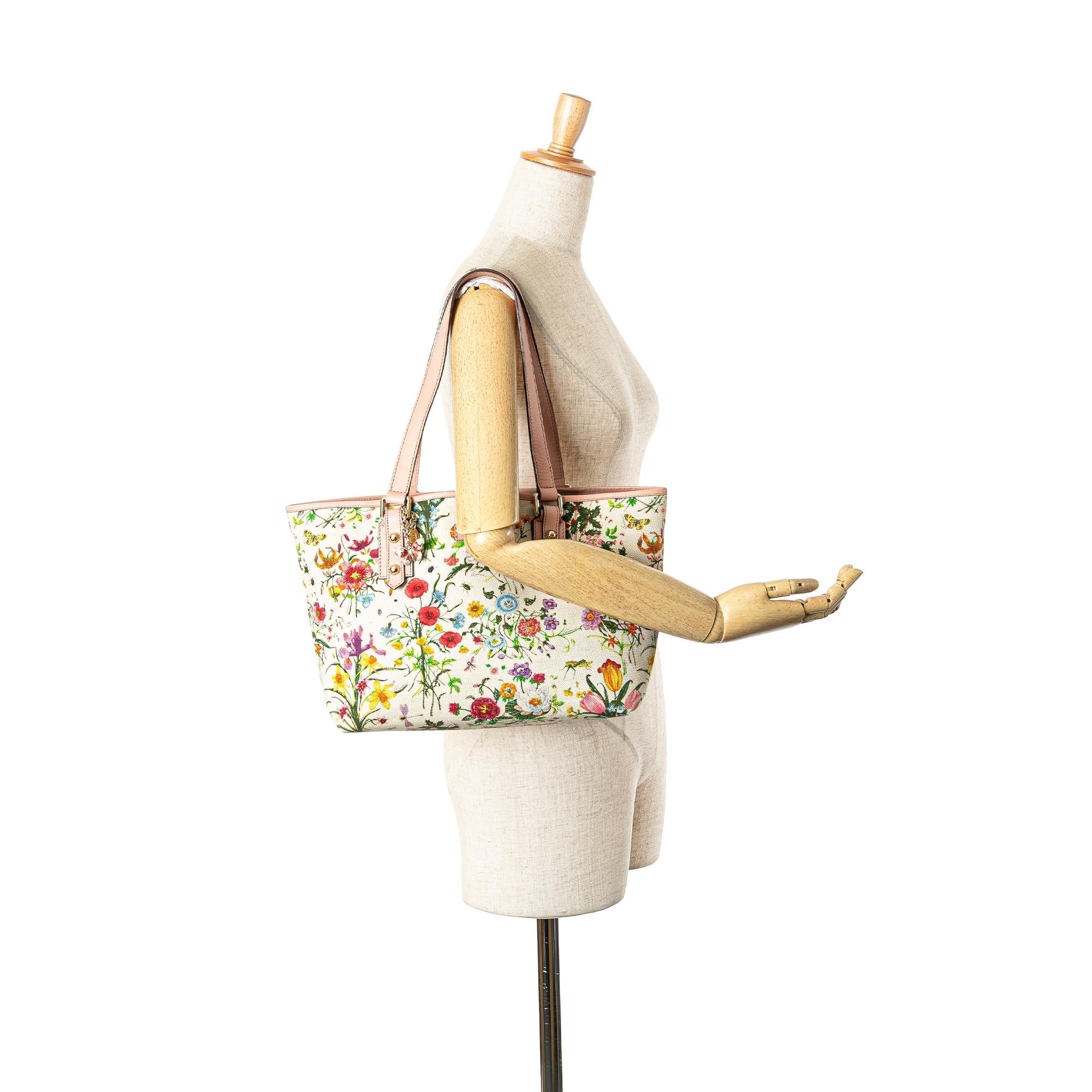 Gucci Medium Canvas Flora Jolicoeur Tote