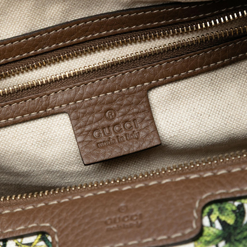 Gucci Medium Canvas Flora Joy Boston Bag