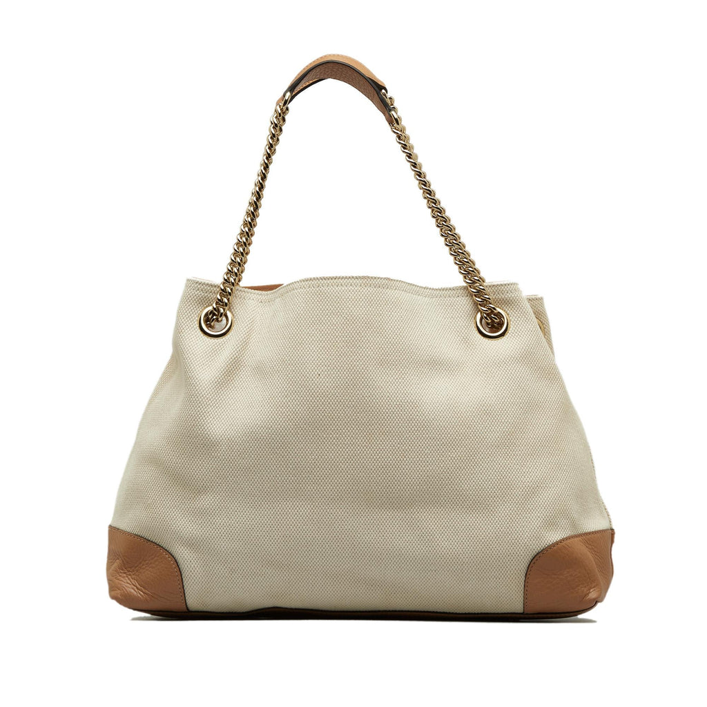 Gucci Medium Canvas Soho Chain Tote (SHG-MTThDG)