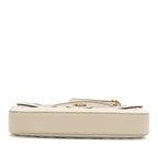 Gucci Medium Cutout Leather and Flora Canvas Traforata Flap Crossbody