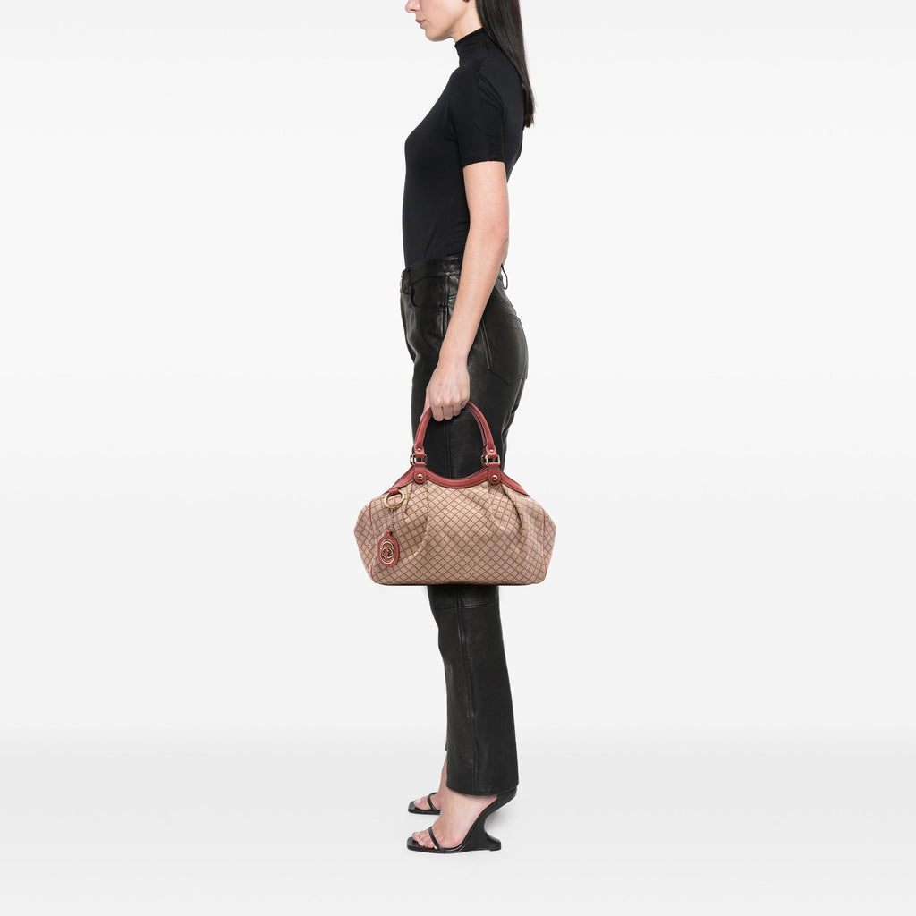 Gucci Medium Diamante Canvas Sukey Tote