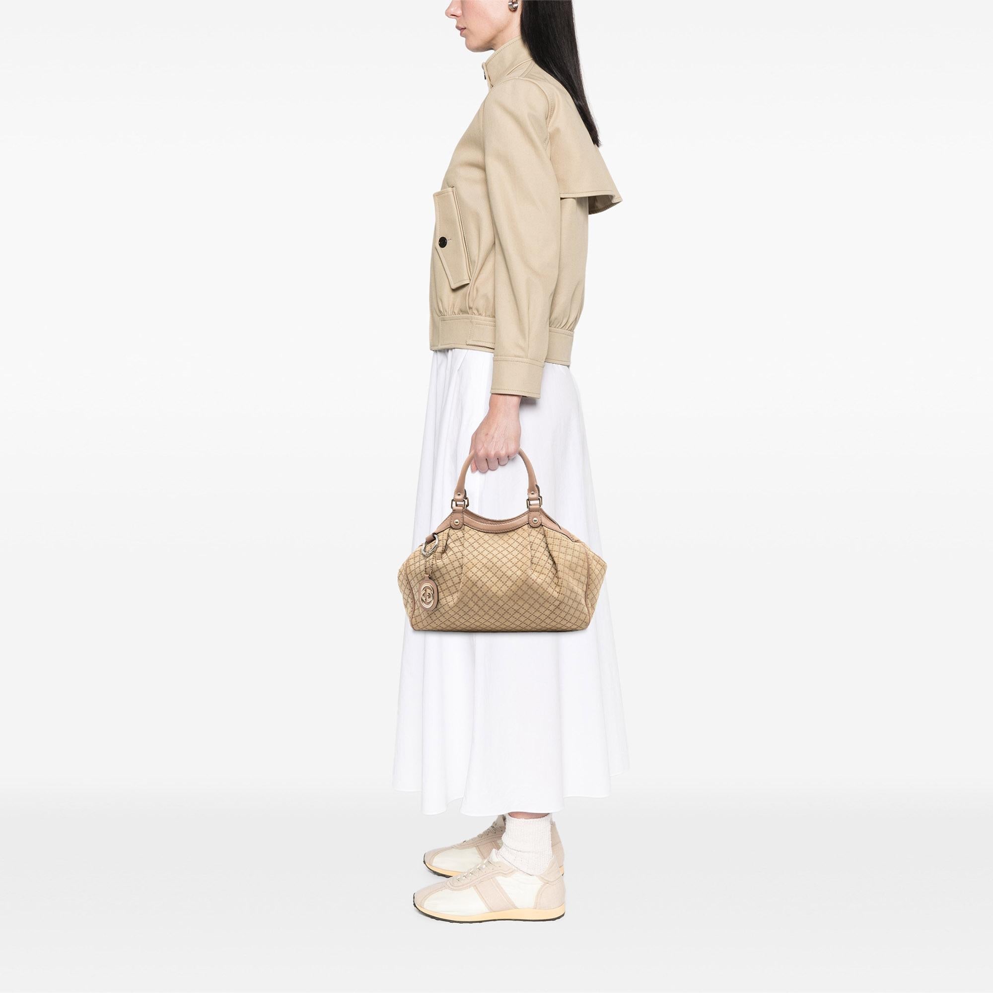 Gucci Medium Diamante Canvas Sukey Tote