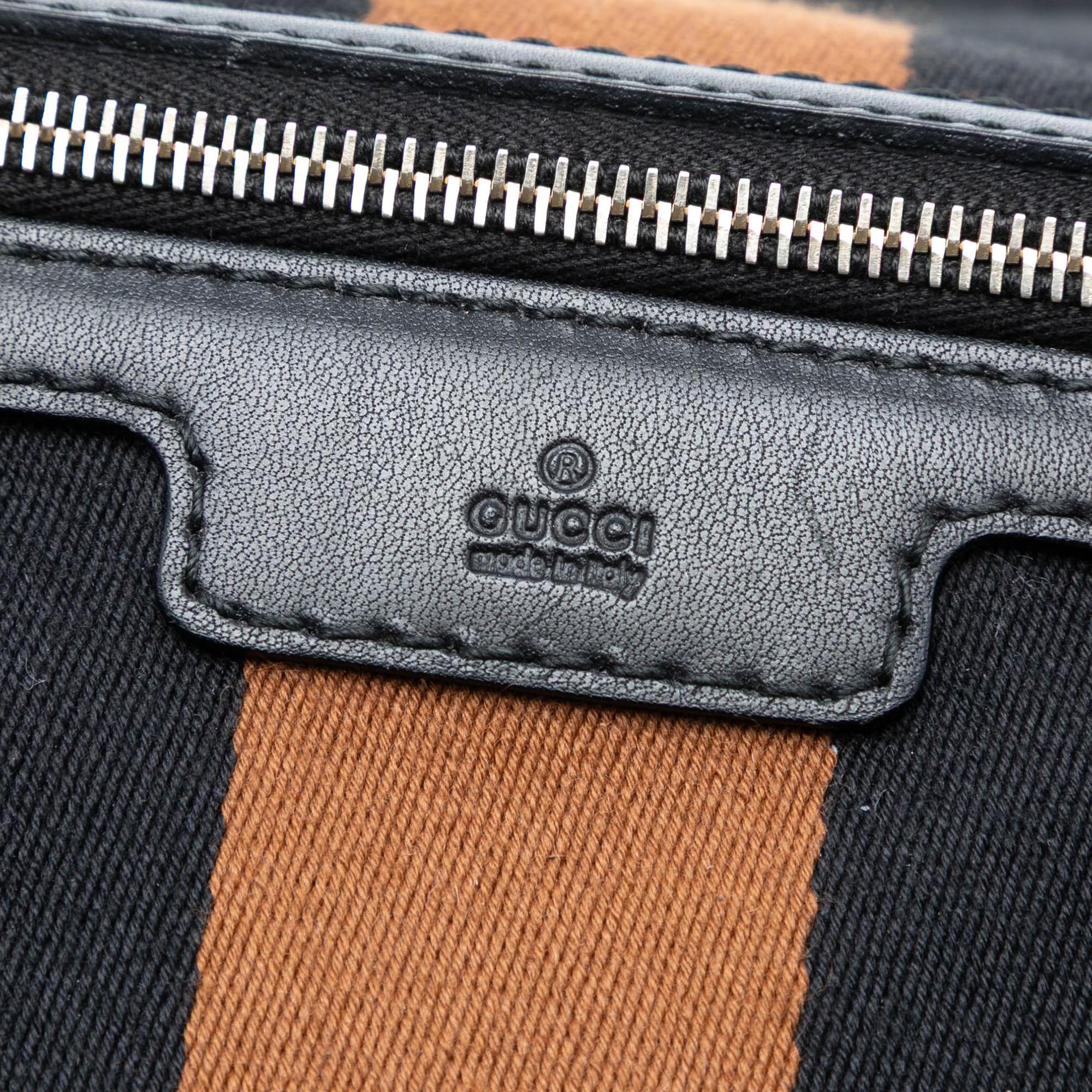 Gucci Medium Diamante Canvas Web Joy Boston Bag