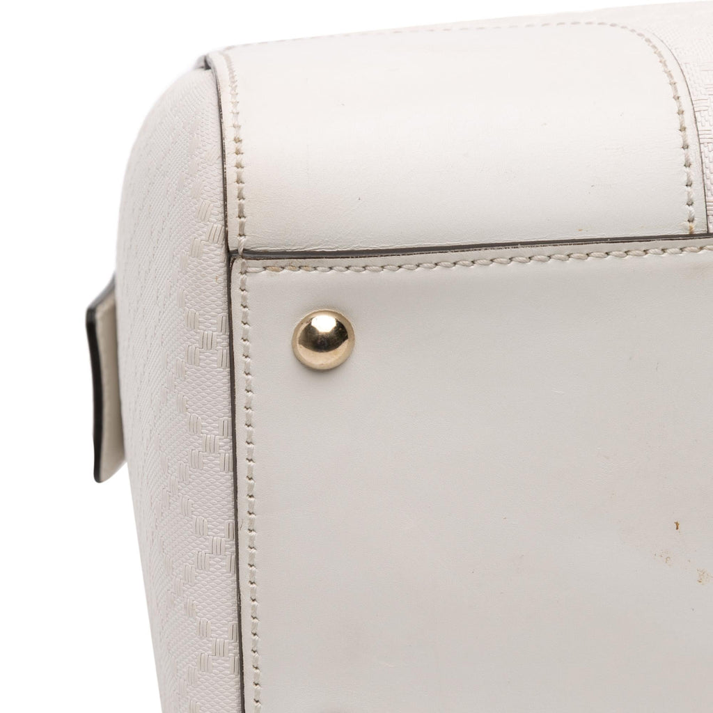 Gucci Medium Diamante Leather Boston Bag