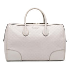 Gucci Medium Diamante Leather Boston Bag